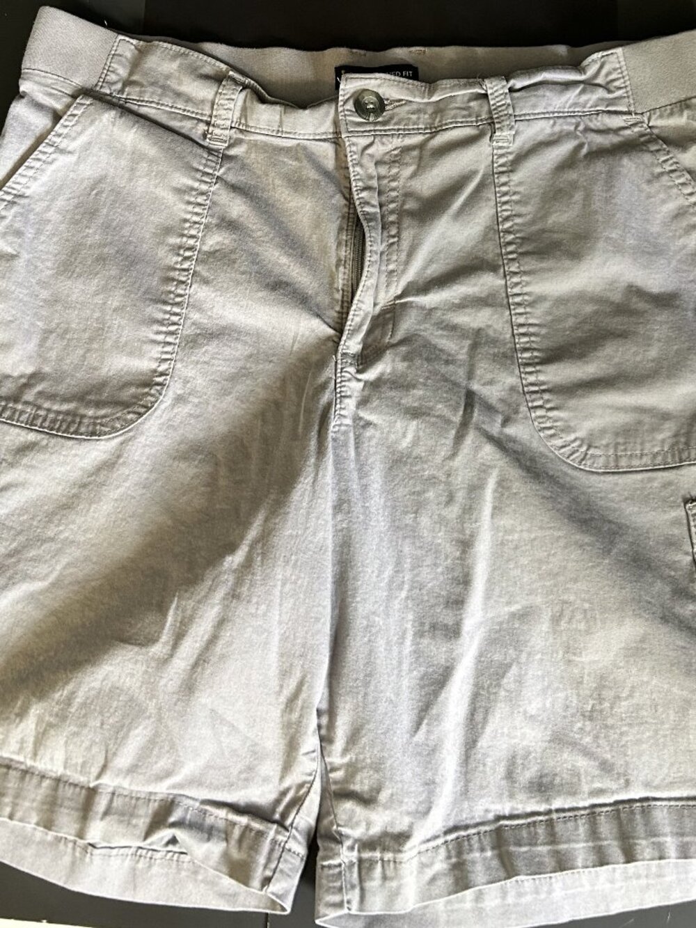 Lee Extreme Motion Performance Ripstop Gray Cargo Shorts
